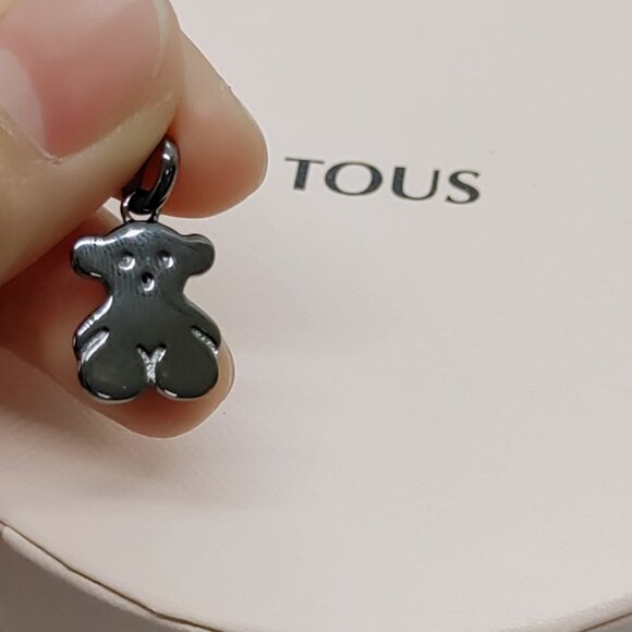 TOUS pendant Dark Silver Sweet Dolls Pendant Bear motif for Necklace Charm - Picture 2 of 5